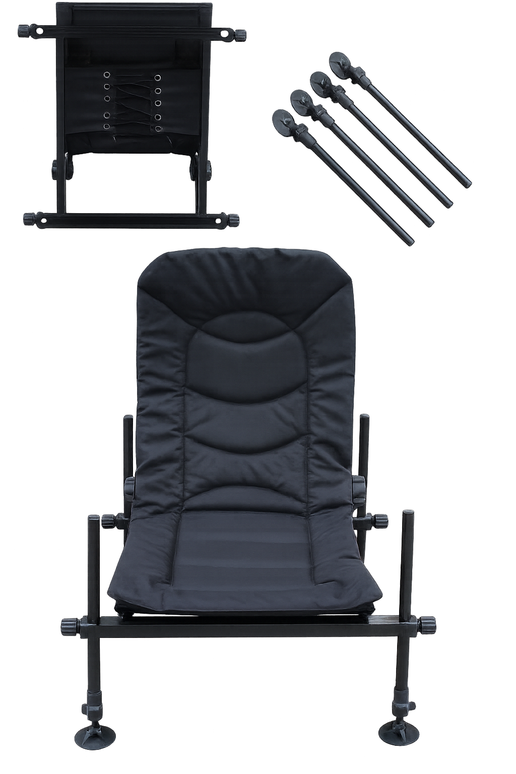 High Back Steel Fishing Chair - Bulk Import Carp Chair for European Retailers